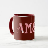 Persoonlijke Bijbeltekst Amen Moderne Typografie Mok (Voorkant links)