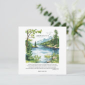 Persoonlijke Bijbeltekst Landschapsprint Feestdagenkaart (Staand voorkant)