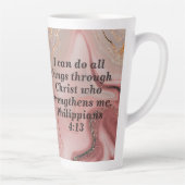 Persoonlijke Bijbeltekst quote Latte Mok (Rechts)