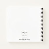 Persoonlijke  bijen nr. 1 en Honeycomb Art Notitieboek (Achterkant)