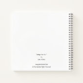 Persoonlijke  bijen nr. 1 en Honeycomb Art Notitieboek (Achterkant)