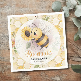 Persoonlijke Bijenkorf Bloem Bij Baby Shower Servet