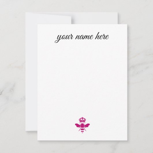 Persoonlijke bijentekaarten notitiekaartje (Voorkant)