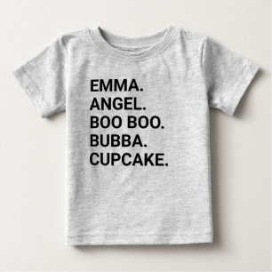 Persoonlijke bijnaam T-shirt voor baby's en peuter