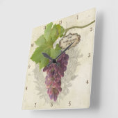 Persoonlijke bijtende druiven voor thuis op wijn  vierkante klok (Hoek)