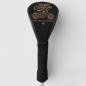 Persoonlijke Biker Aangepaste Bobber Motorfiets Ga Golfheadcover (Voorkant)