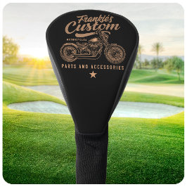 Persoonlijke Biker Aangepaste Bobber Motorfiets Ga Golfheadcover