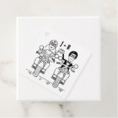 Persoonlijke Biker Motorfiets Trouwcadeau Labels (In situ)