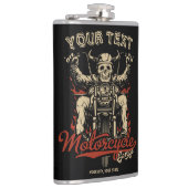 Persoonlijke Biker Skelet Motor Winkel Garage Heupfles (Rechts)
