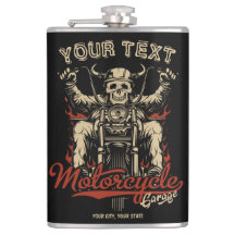 Persoonlijke Biker Skelet Motor Winkel Garage