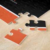 Persoonlijke Biker Vliegende Schedel Motorfiets Wi Legpuzzel (Zijkant)