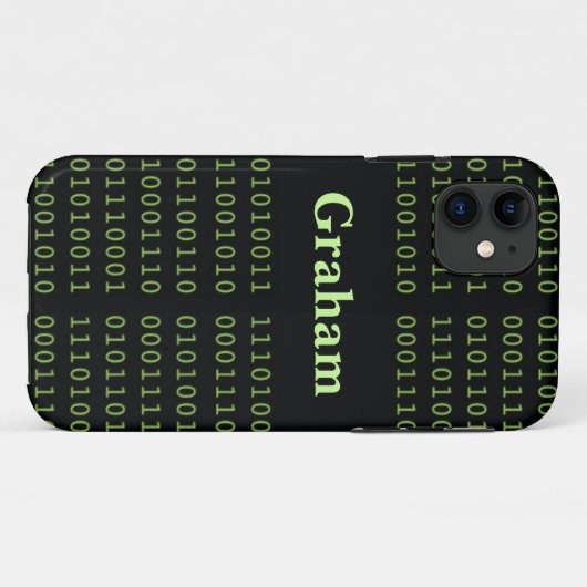 Persoonlijke binaire code Case-Mate iPhone case (Achterkant (horizontaal))