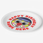 Persoonlijke Birthday Clown Papieren Bordje (Gekanteld)
