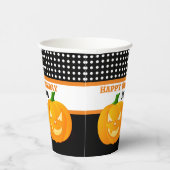 Persoonlijke Birthday Halloween Papieren Bekers (Rechts)