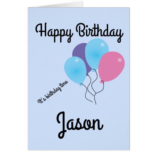 Persoonlijke Birthday Kaart (Voorkant)