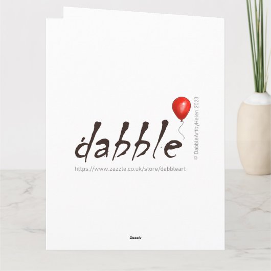 Persoonlijke Birthday Kaart - Sweet Bunny (Achterkant)