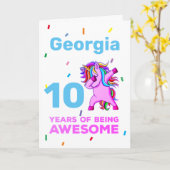 Persoonlijke Birthday Kaart voor meisjes (Gele Bloem)