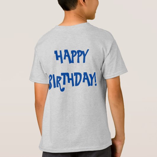 Persoonlijke Birthday Party Favor Rainbow Cake T-shirt (Achterkant)