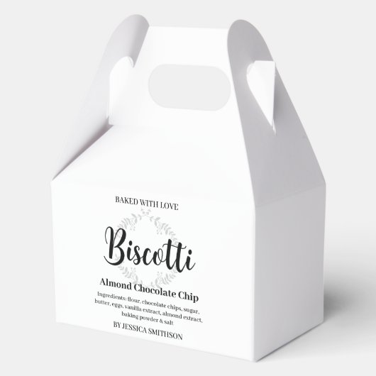 Persoonlijke Biscotti Thuislabel CK007wnbis Bedankdoosjes (Voorkant)