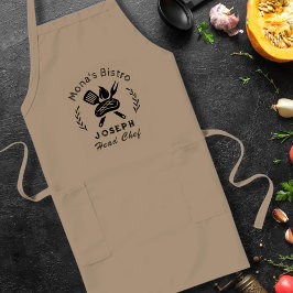 Persoonlijke Bistrochef met Grafisch Afbeeldingsse Lang Schort