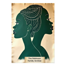 Persoonlijke Black History Archief Collage  Foto Afdruk