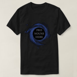 Persoonlijke Black Hole Genderongeldige randappara T-shirt