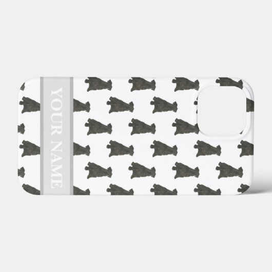 Persoonlijke Black Schnauzer Dog Case-Mate iPhone Case (Achterkant (horizontaal))