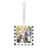 Persoonlijke Black White Pset-kerstfoto Decoratie (Rechts)