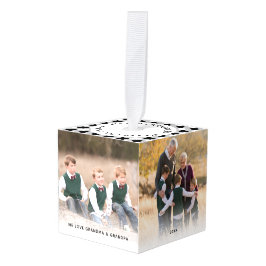 Persoonlijke Black White Pset-kerstfoto Decoratie