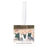 Persoonlijke Black White Pset-kerstfoto Decoratie (Voorkant)