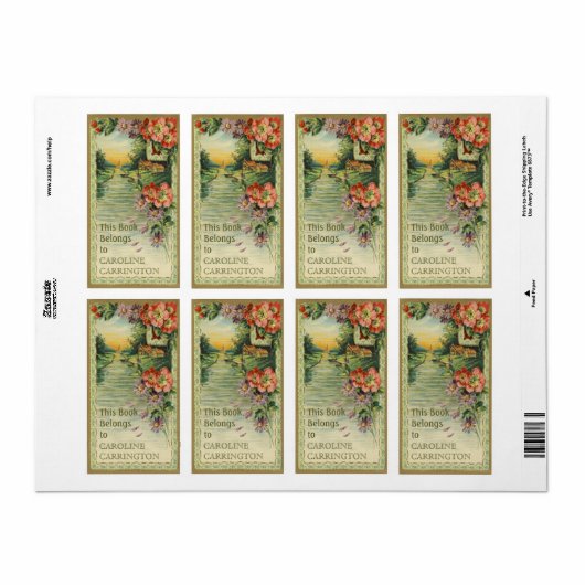 Persoonlijke  bladlabels etiket (Full Sheet)