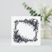 Persoonlijke blanco kaart - Zwart-wit sjabloon (Staand voorkant)