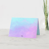 Persoonlijke blanco wenskaart kaart (Achterkant)