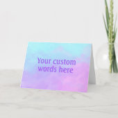 Persoonlijke blanco wenskaart kaart (Voorkant)