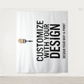 Persoonlijke Blank Op Maat Gemaakte 104x88" Bedrij Wandkleed (Voorkant)