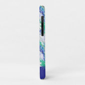 Persoonlijke Blauwe Agaat Natuursteen Case-Mate iPhone Case (Achterkant/links)