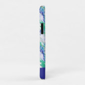 Persoonlijke Blauwe Agaat Natuursteen Case-Mate iPhone Case (Achterkant/rechts)