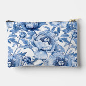 Persoonlijke Blauwe Bloem Reis Bloem Make-up Etui (Achterkant)