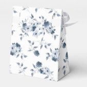 Persoonlijke blauwe bloemenen bruidsfeest cadeauve bedankdoosjes (Achterkant)