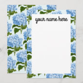 Persoonlijke blauwe brandkranen bedankkaart (Voorkant / Achterkant)