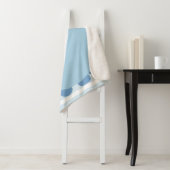 Persoonlijke Blauwe Chubby Pig Sherpa Blanket Deken (In situ)