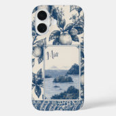 Persoonlijke Blauwe Citroen Case-Mate iPhone Case (Achterkant)