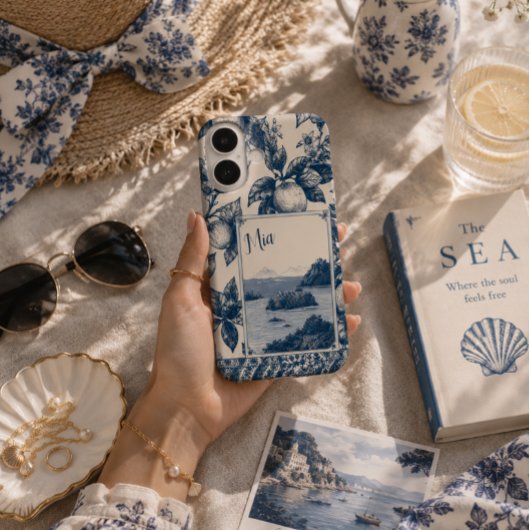 Persoonlijke Blauwe Citroen Case-Mate iPhone Case
