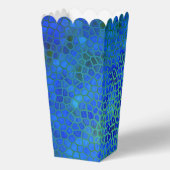 Persoonlijke blauwe dinosaur verbergen bedankdoosjes (Achterkant)