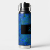 Persoonlijke blauwe dinosaur verbergen waterfles (Voorkant)