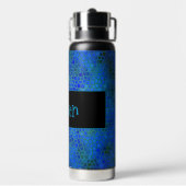 Persoonlijke blauwe dinosaur verbergen waterfles (Achterkant)