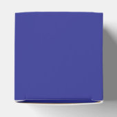 Persoonlijke blauwe en witte afstuderen bedankdoosjes (Bovenkant)