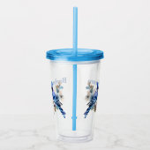 Persoonlijke Blauwe Gaai Acryl Drinkbeker (Rechts)