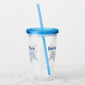 Persoonlijke Blauwe Gaai Acryl Drinkbeker (Links)