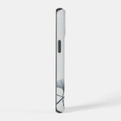 Persoonlijke Blauwe Ginkgo Blad Aangepaste Naam iPhone 15 Case (Rechterkant)